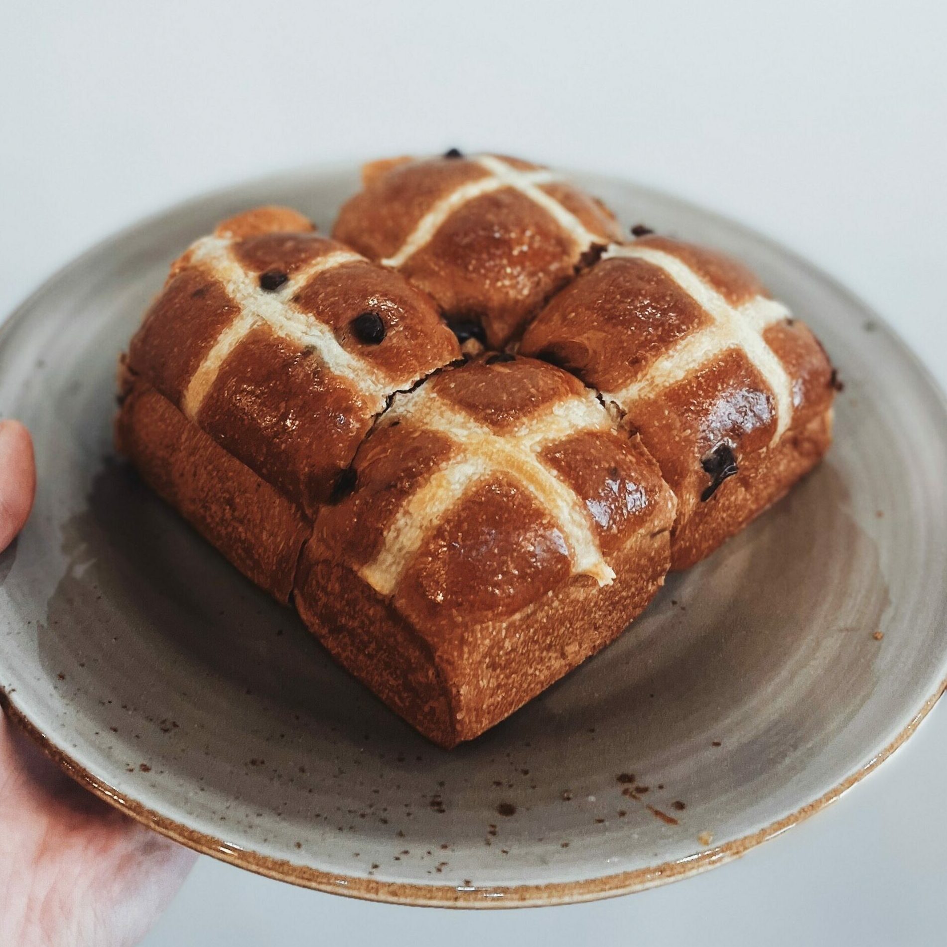 Chocolate Hot Cross Bun La Levain