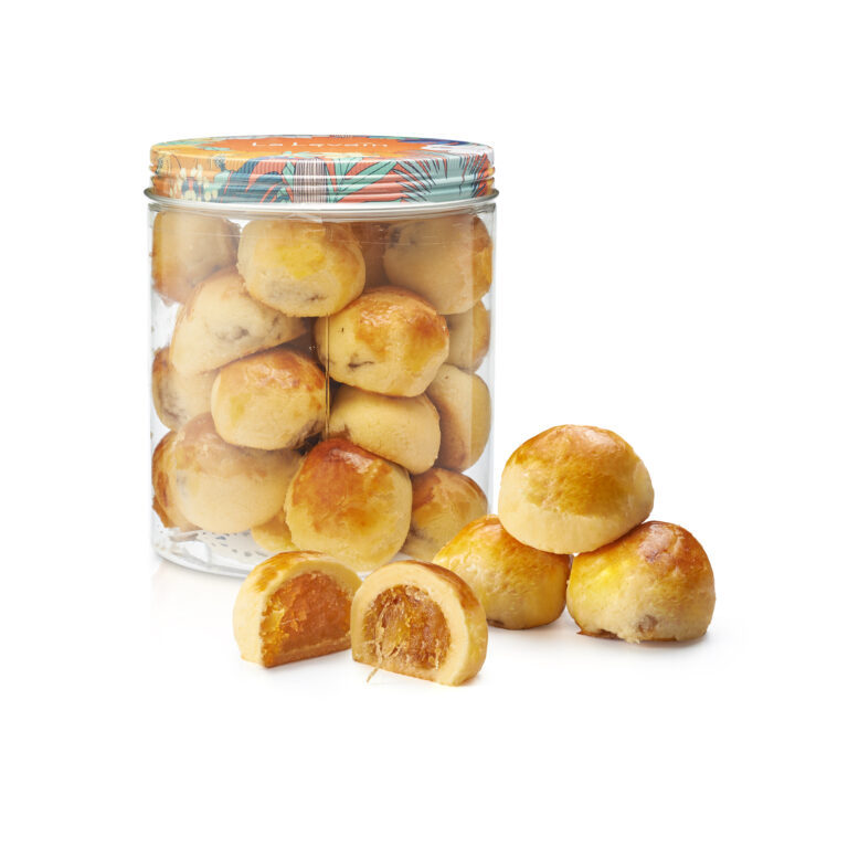 Pineapple Balls Bottle with Cookies