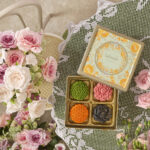 La Levain Momoyama Cantonese mooncake green gift tin with four assorted flavours